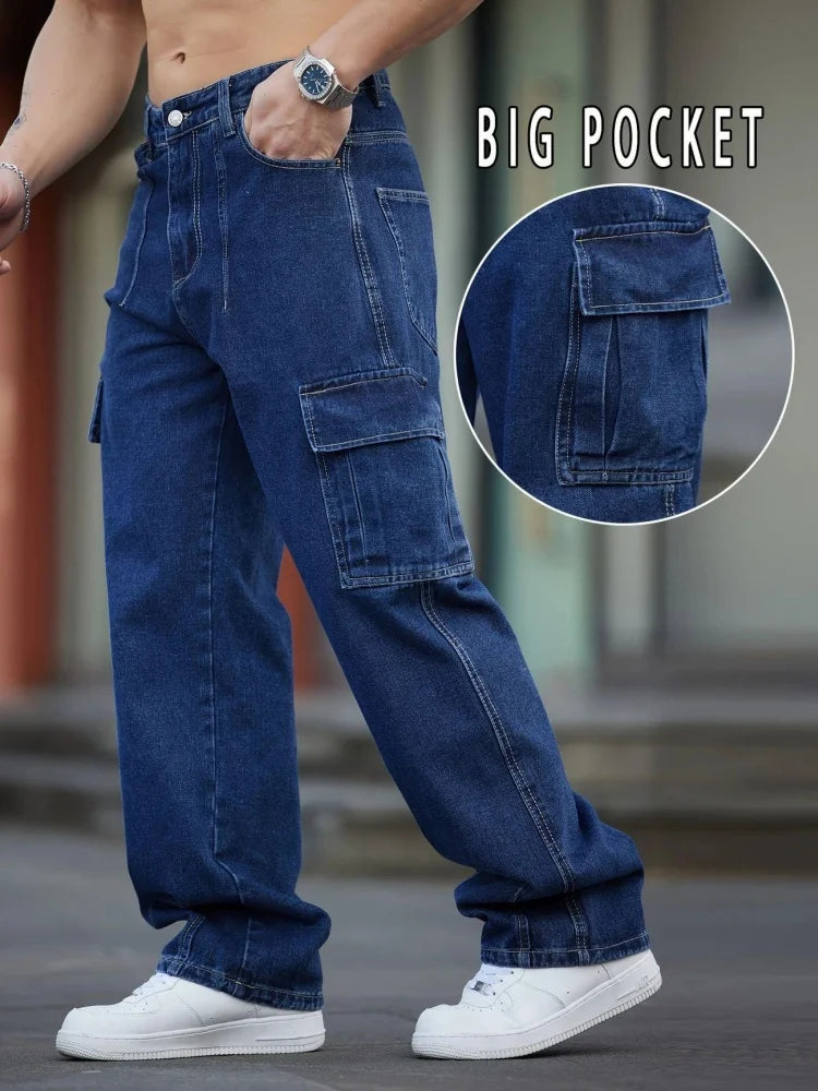 Fashionable Men's Jeans, Comfortable and Casual, American Retro Style