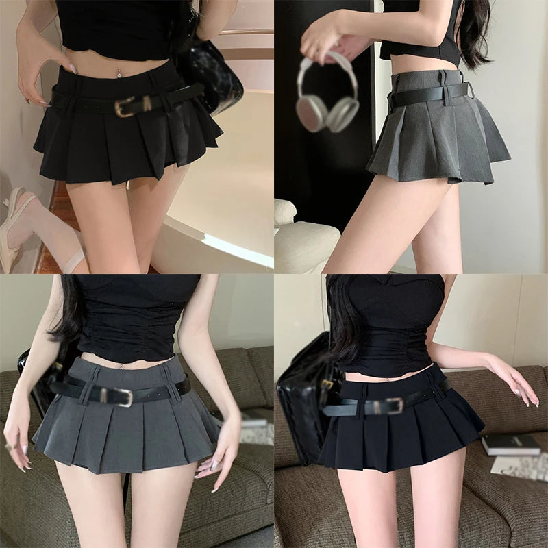 Women’s High Waist Pleated A-Line Skirt