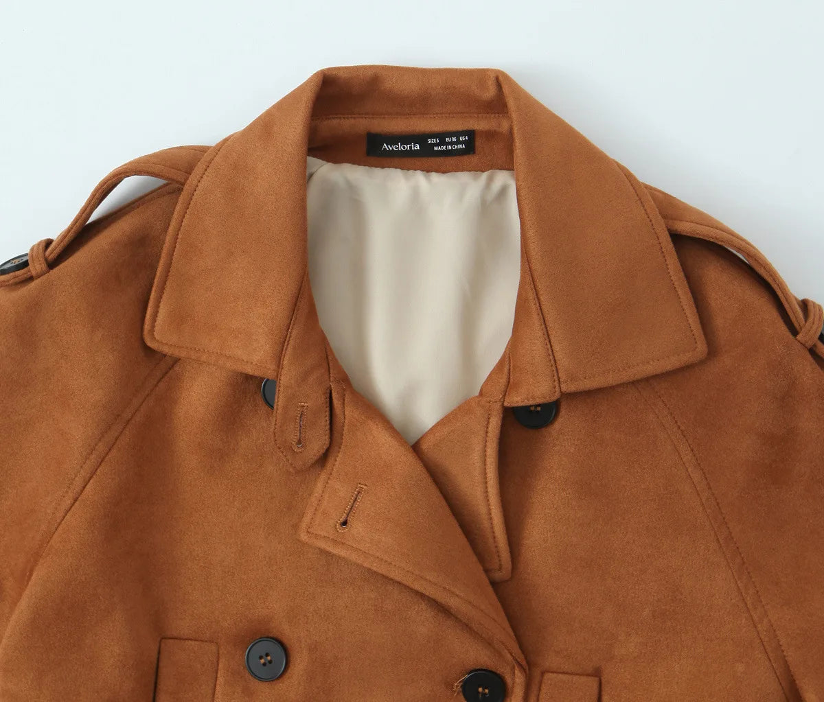 Autumn Winter Women Vintage Suede Jacket Coat
