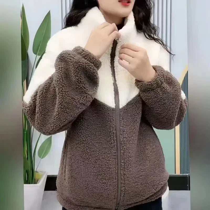 Women's Thickened Lamb Fleece Jacket