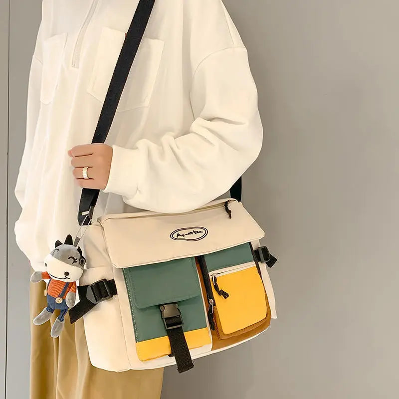 Waterproof Nylon Messenger Shoulder Bag