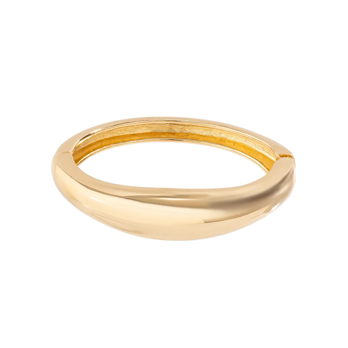 Minimalist Round Bangle Bracelet for Women