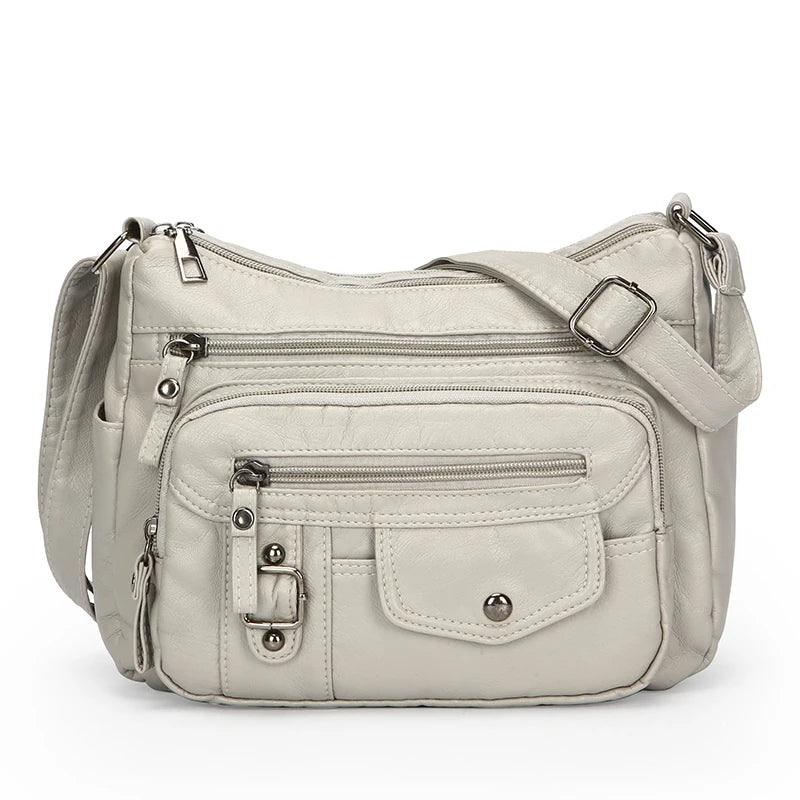 Retro Soft PU Leather Crossbody Bag