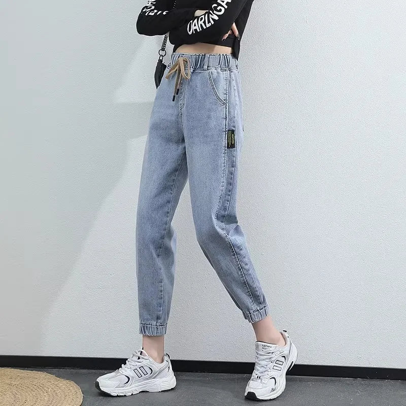 Trendy High-Waist Dad Jeans