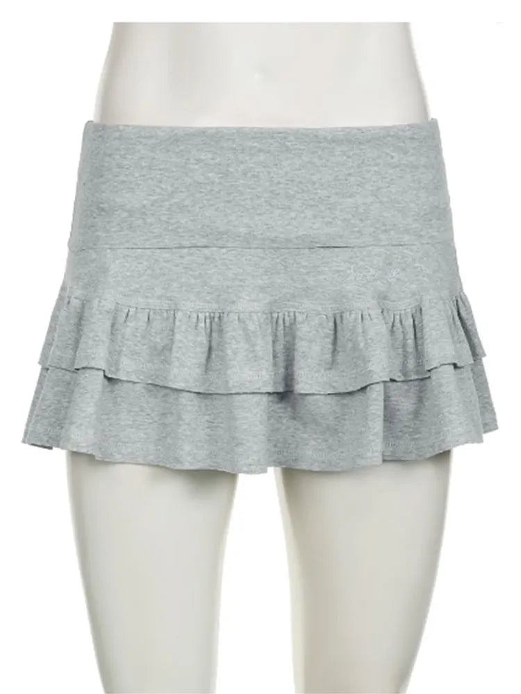 Mooyufo Sweet Pleated Mini Skirt