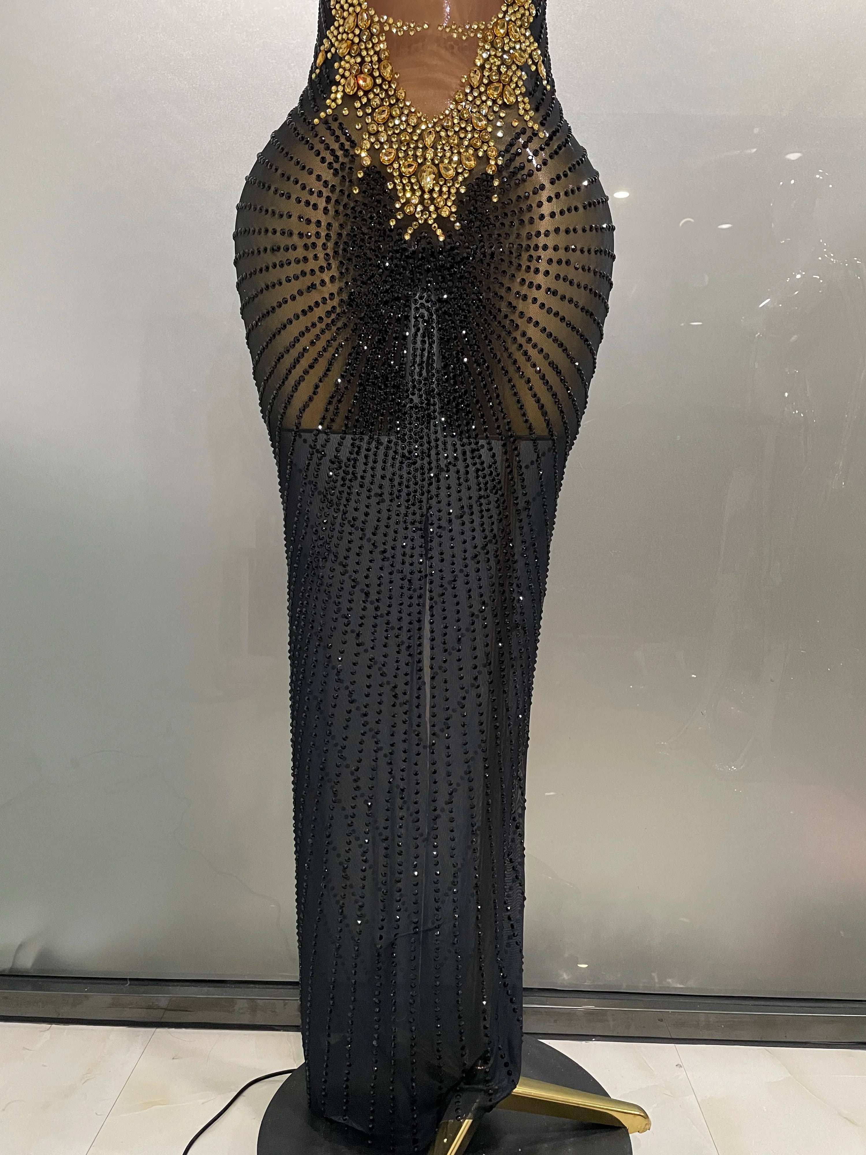 Sexy Sparkly Rhinestones Sleeveless
