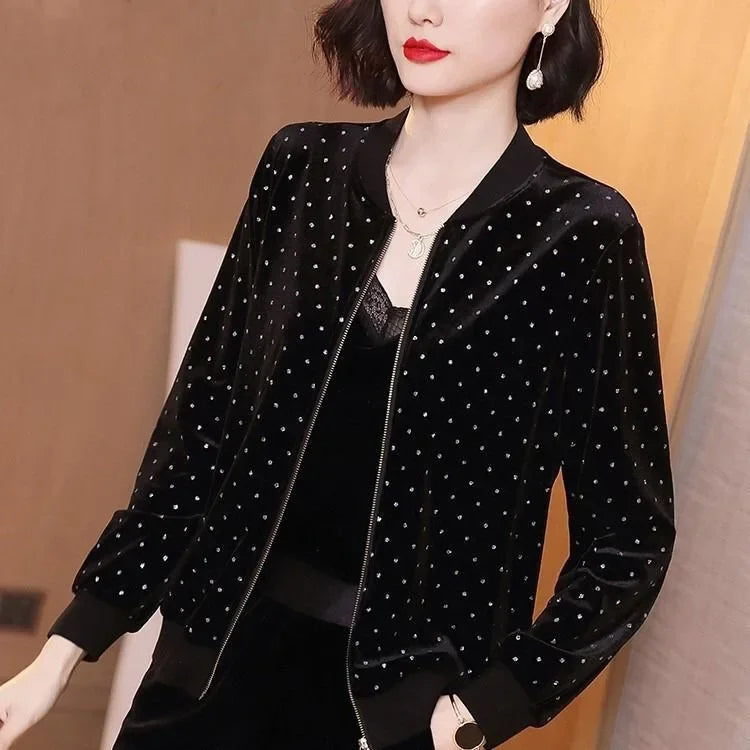 Women’s Trendy Loose-Fit Baseball Jacket