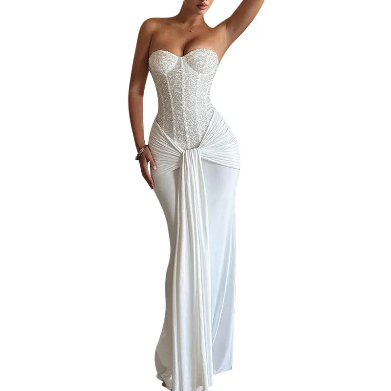 Women Evening Gown with Long Skirt New Style