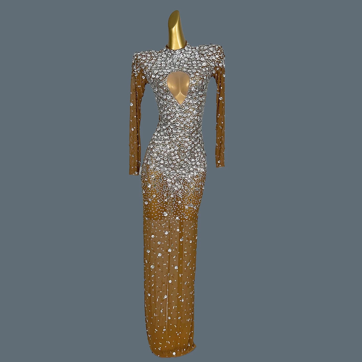 Obsidian Black Crystal Beading Prom Dress for Black Girls Long Ladies Dresses Special Occasions Sexy Party Gowns Cuican