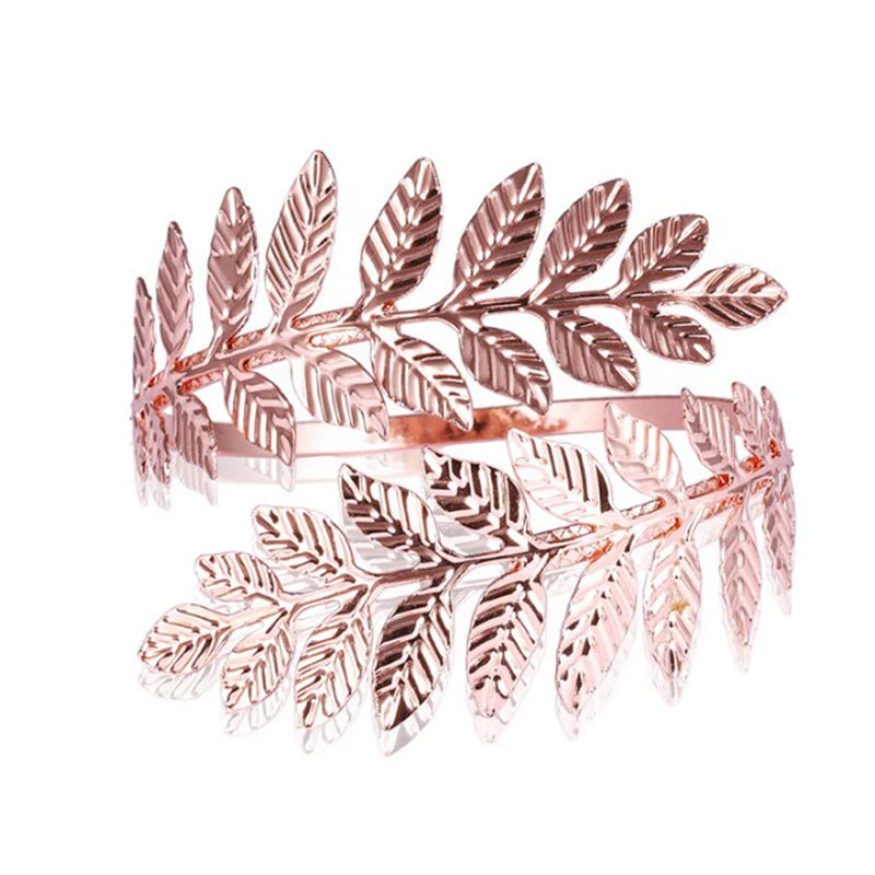 Bohemian Greek Roman Laurel Leaf Armlet Bracelet