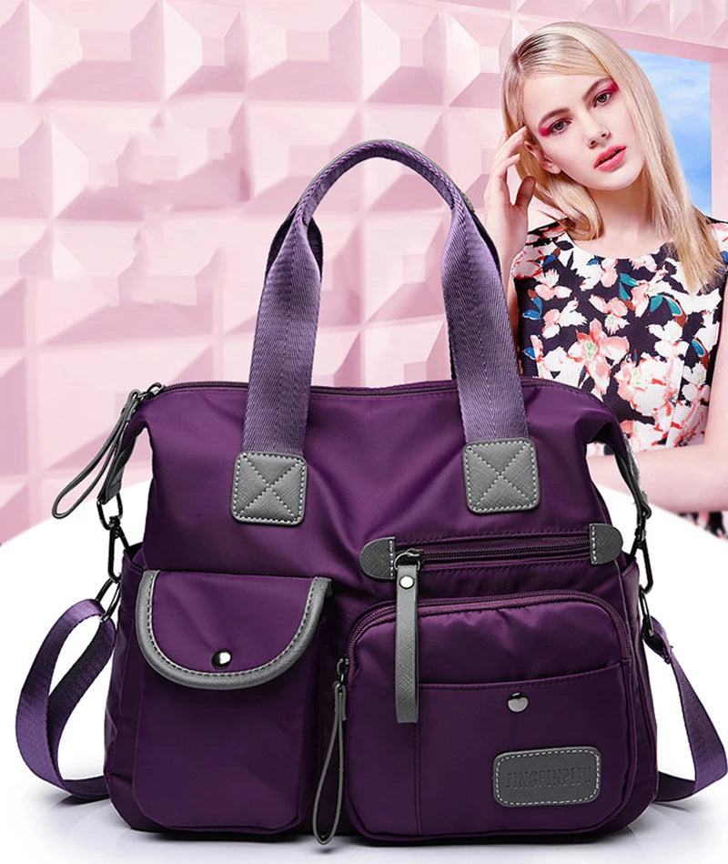 Nylon Waterproof Large Tote Bag