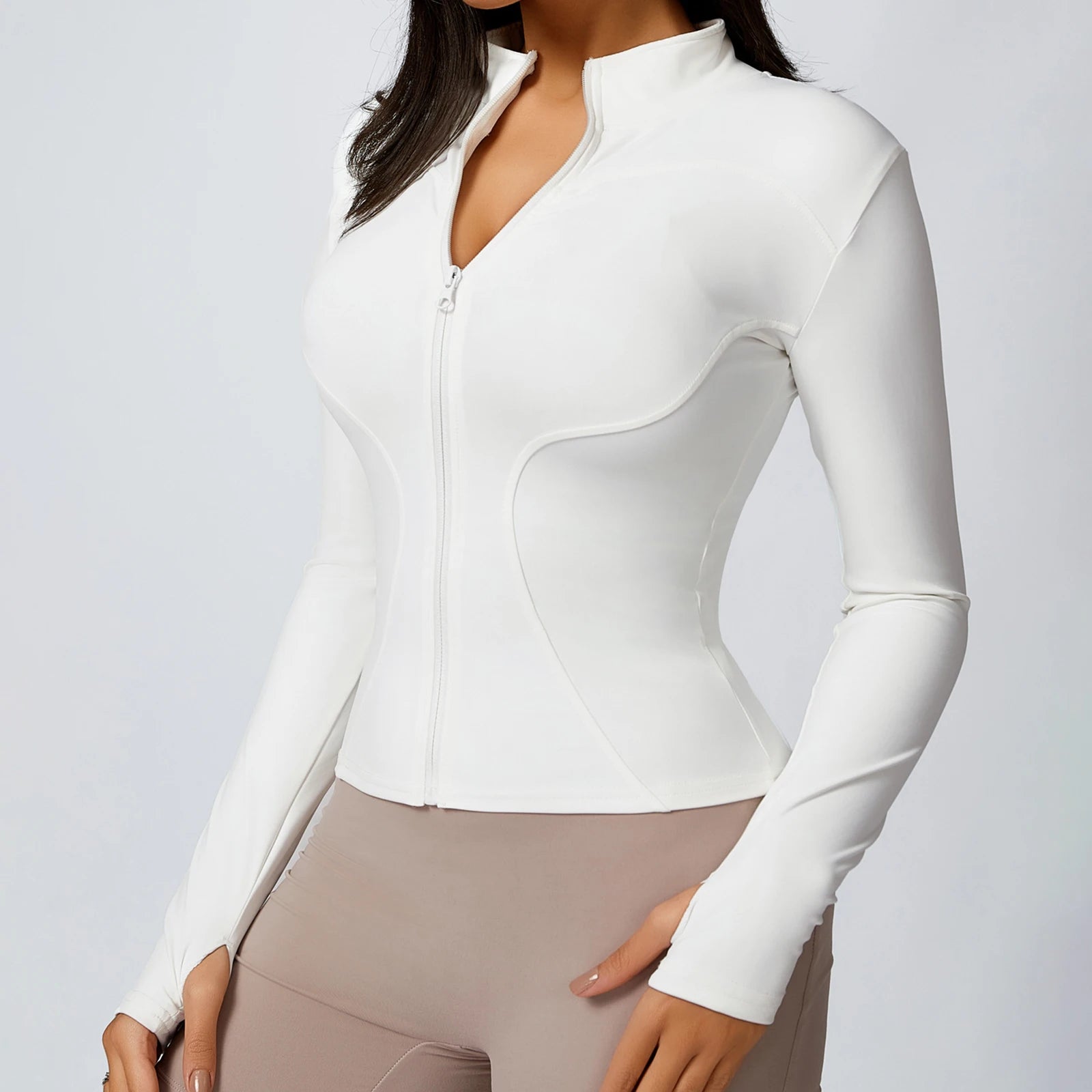 Women’s Zip-Up Yoga Workout Jacket