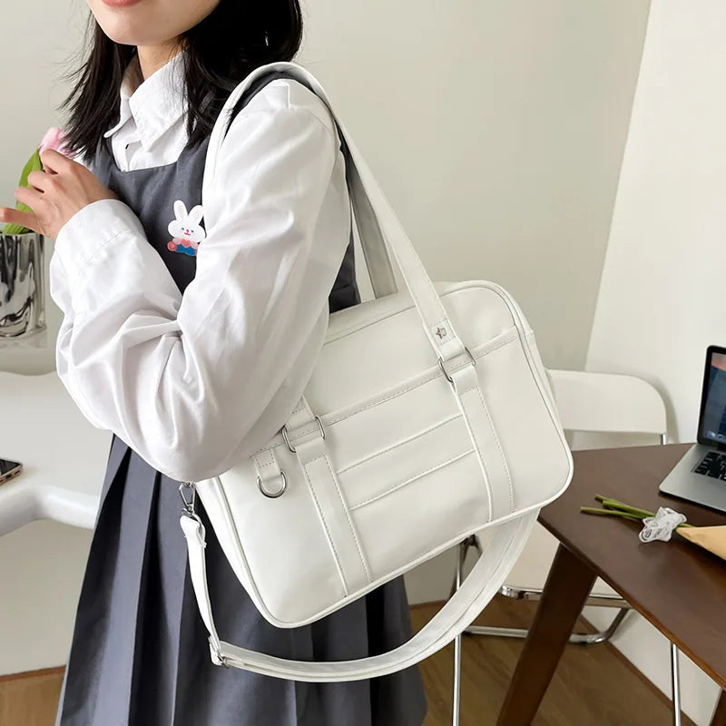 Japanese JK Style PU Leather Shoulder Bag