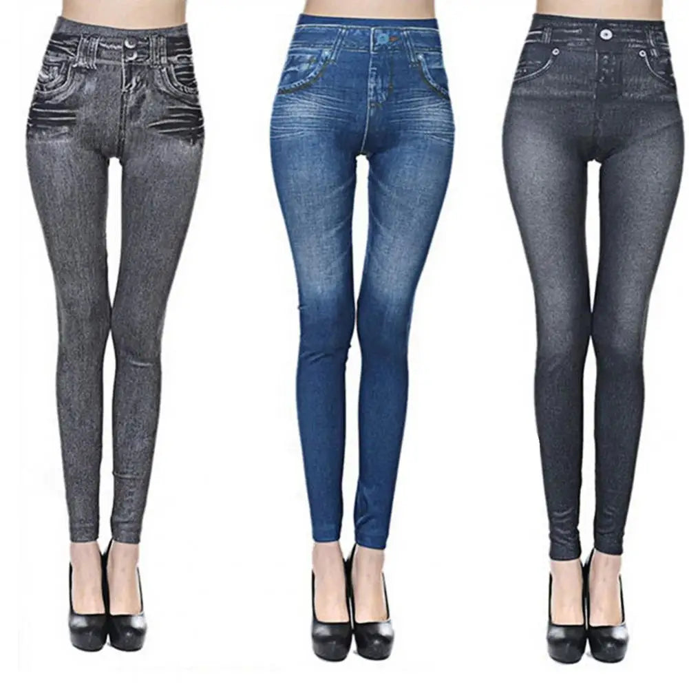 Women's High-Waist Multi-Pocket Jeans
