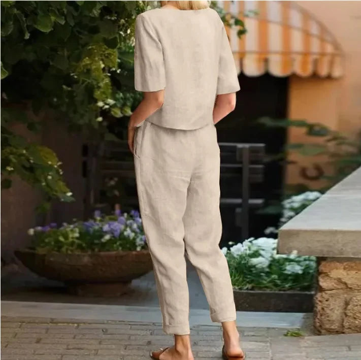 Women's Cotton & Linen Summer Set