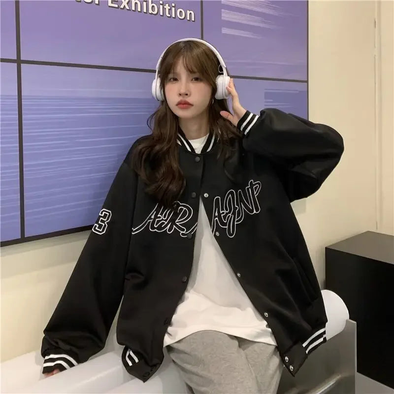 Loose American Style Baseball Jacket