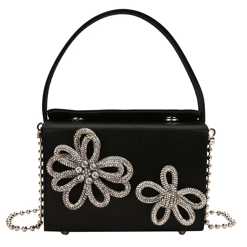 3D Flower Design Luxury Crossbody Bag