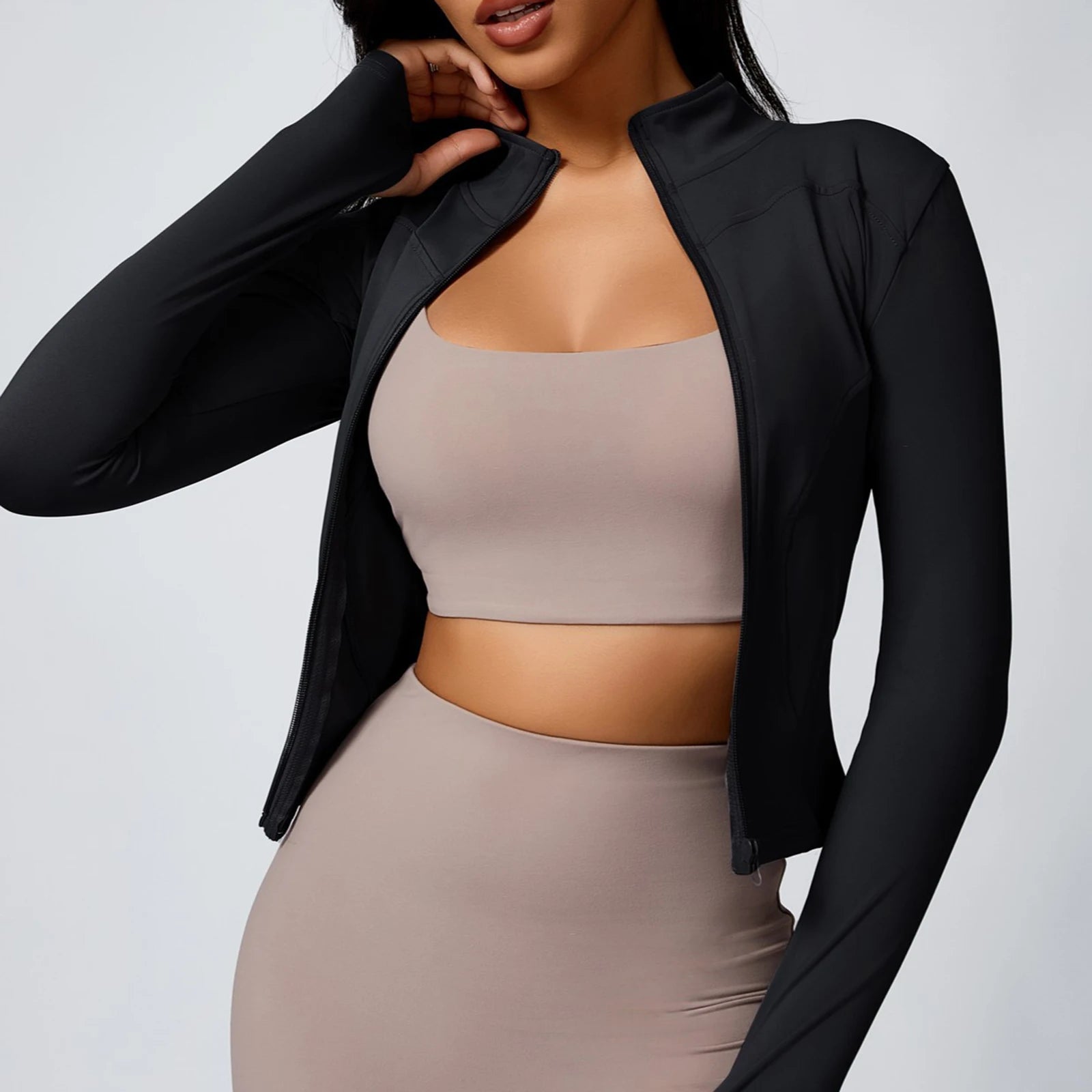 Women’s Zip-Up Yoga Workout Jacket