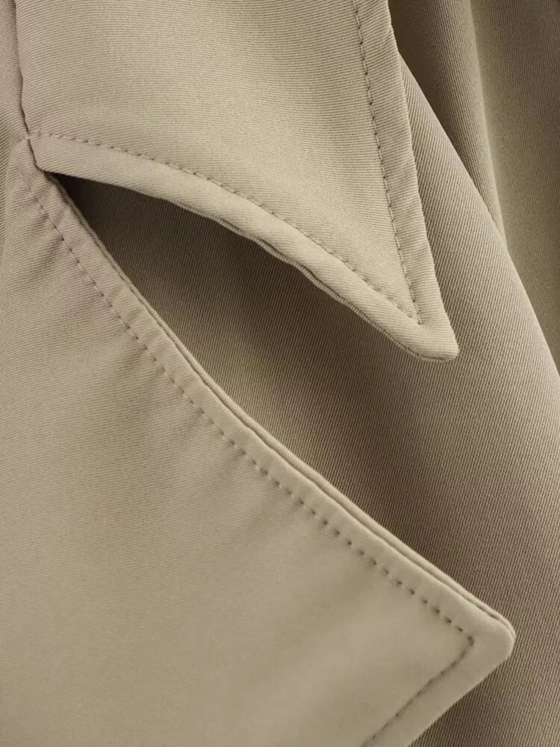 Women Casual Loose Jackets Lapel Long Sleeves
