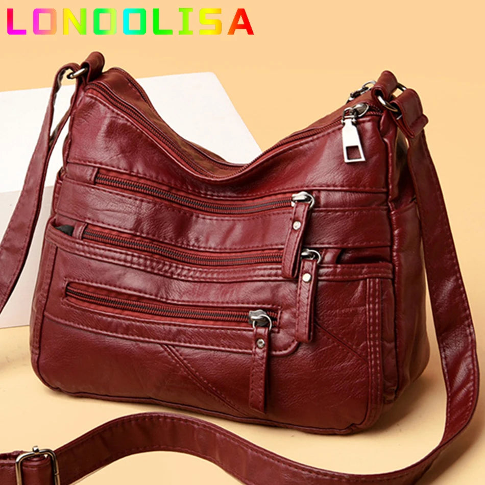 High-Quality PU Leather Crossbody Bag