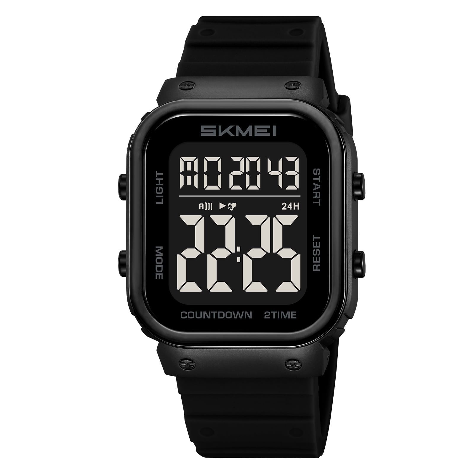 Mens Digital Watch Outdoor Sports Waterproof Large Face Wrist Watches
