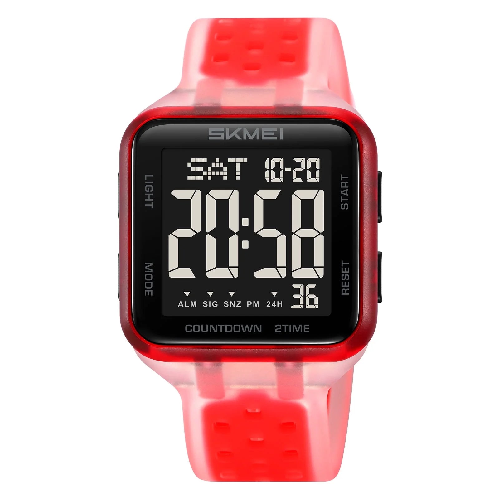 SKMEI Mens Digital Watch Outdoor Sports Waterproof Large Face Wrist Watches with LED Back Ligh/Alarm/Stopwatch