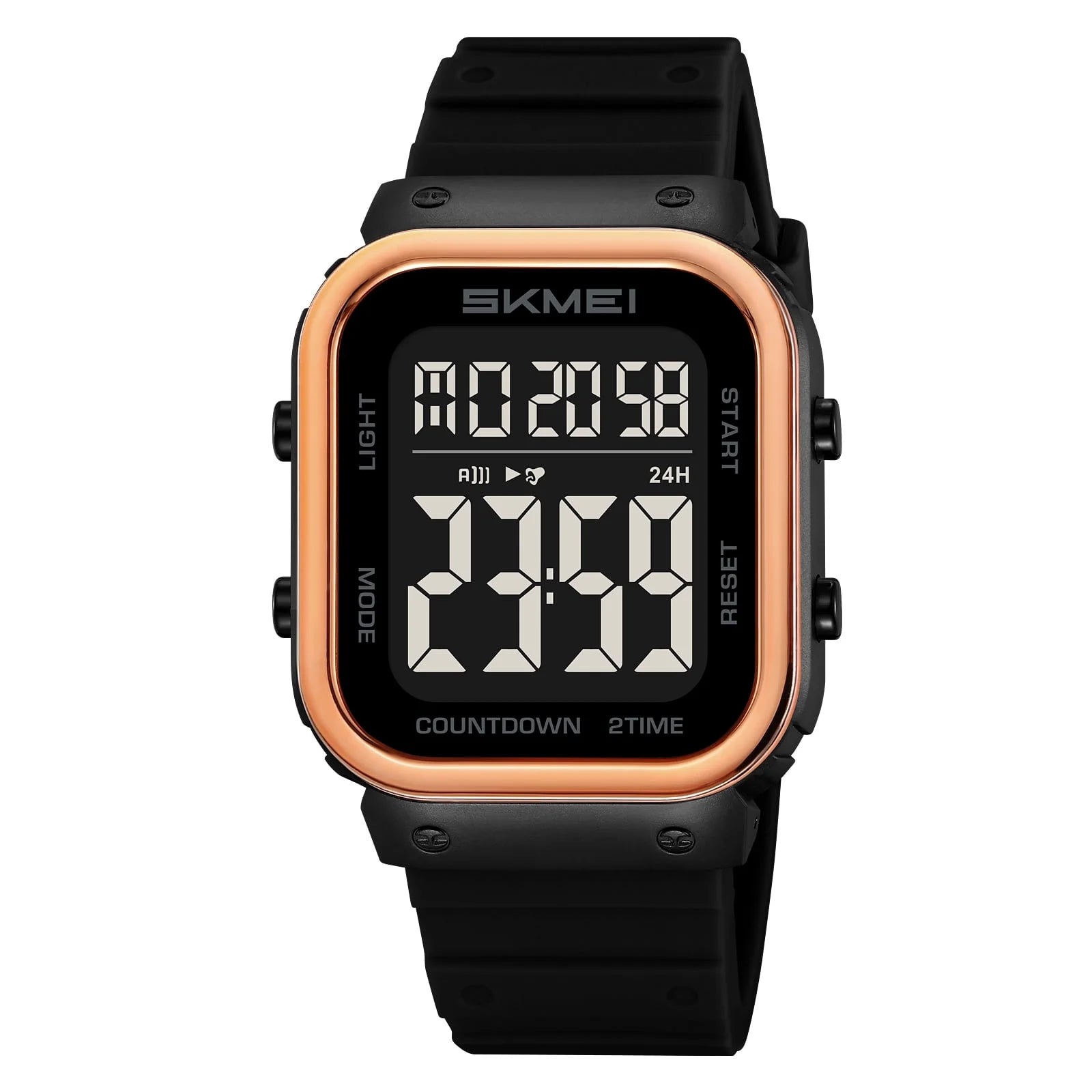 SKMEI Mens Digital Watch Outdoor Sports Waterproof Large Face Wrist Watches with LED Back Ligh/Alarm/Stopwatch