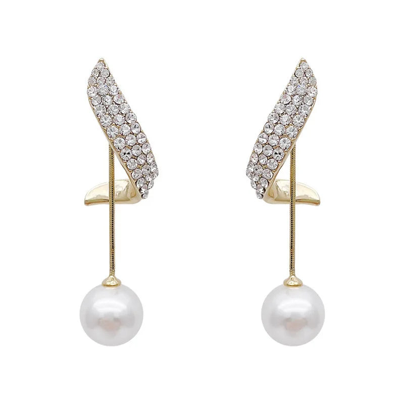 Classic Imitation Pearl Dangle Earrings