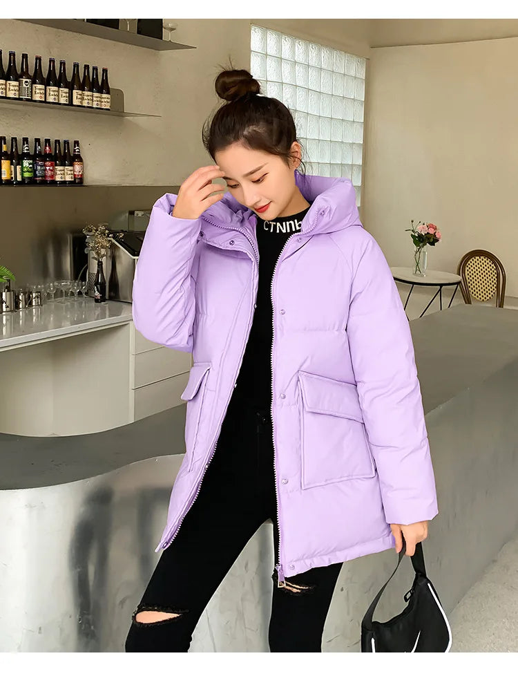 Women Winter Oversize Outwear Cotton Down Coat