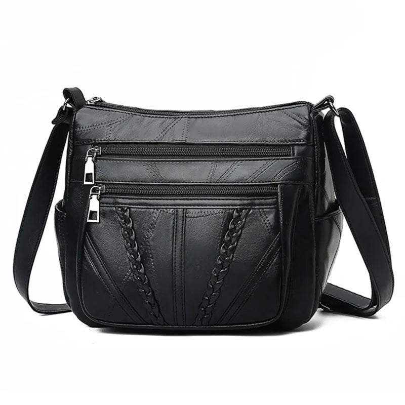 Retro PU Leather Shoulder Bag for Women