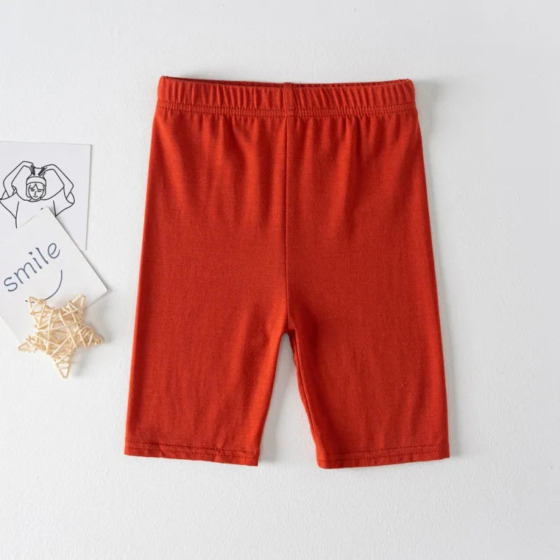 Girls High Waist Five-Point Shorts