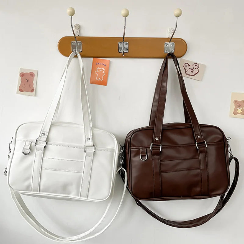 Japanese JK Style PU Leather Shoulder Bag