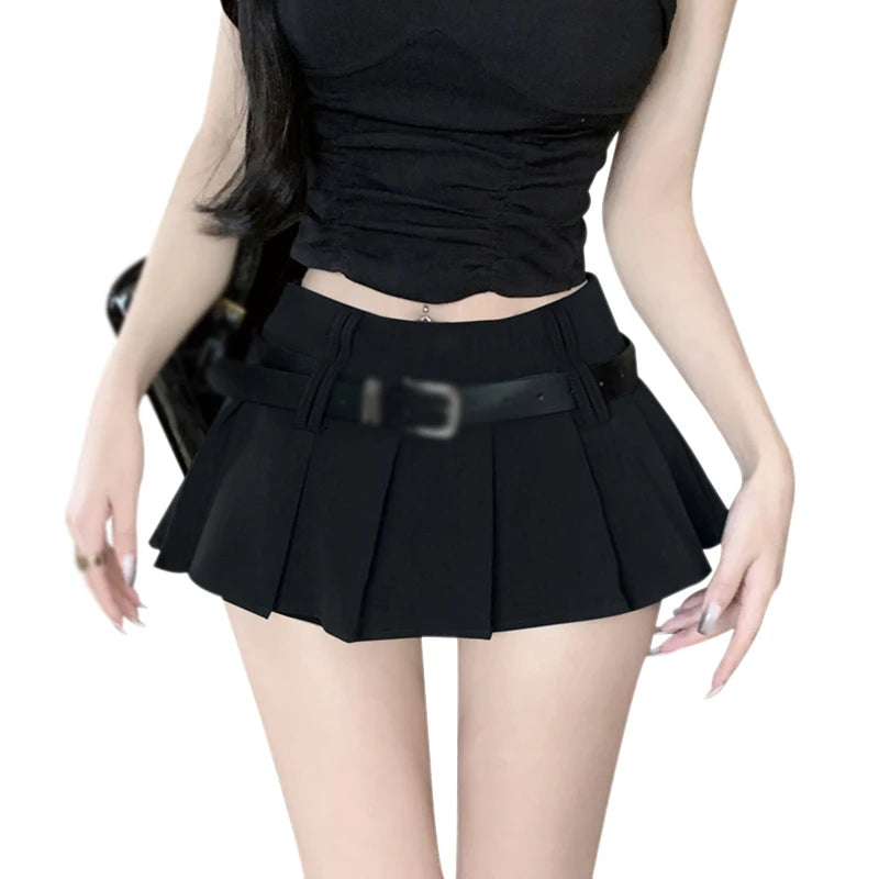 Women’s High Waist Pleated A-Line Skirt