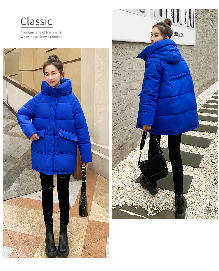Women Winter Oversize Outwear Cotton Down Coat