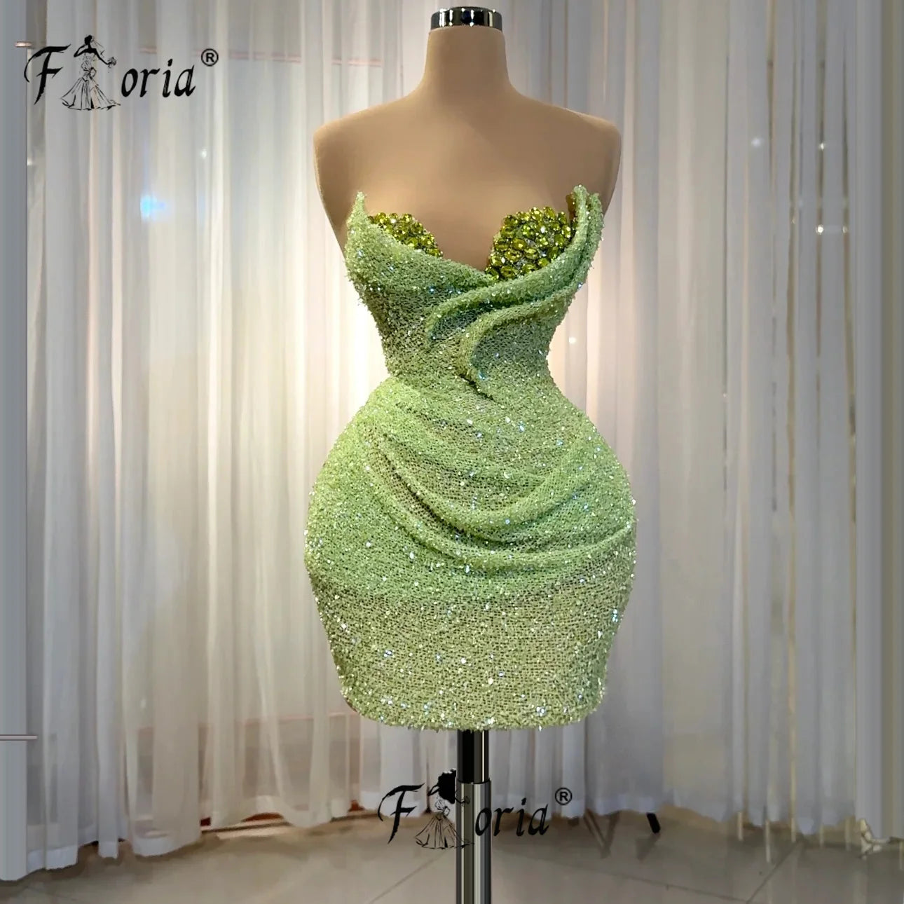 Pink Crystal Short Cocktail Dress Beaded Sequin mujer corto Graduation Homecoming Birthday Dresses Luxury Customized Prom 2025