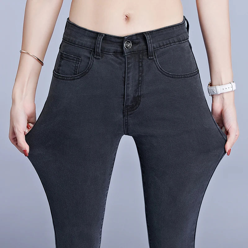 High Elastic Stretch Mom Jeans
