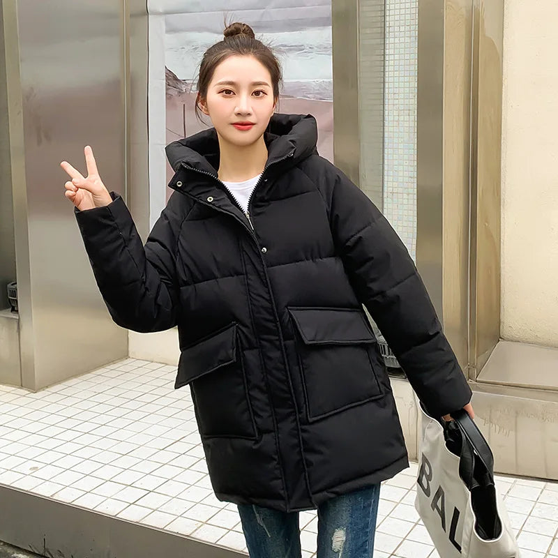 Women Winter Oversize Outwear Cotton Down Coat