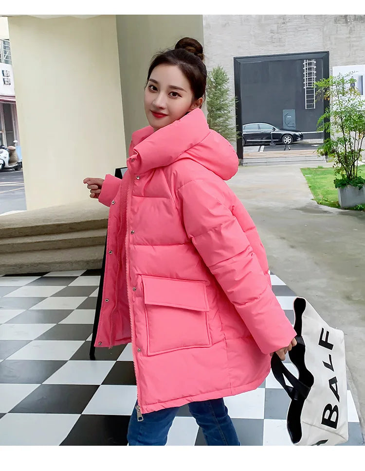 Women Winter Oversize Outwear Cotton Down Coat