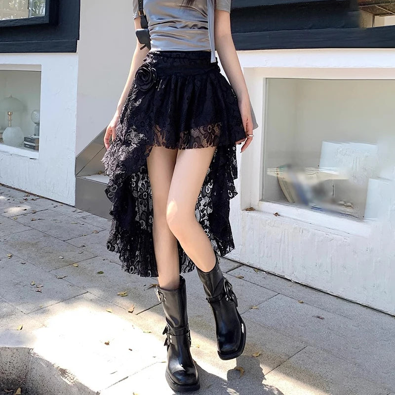 Women’s Retro High-Waist Puff Skirt