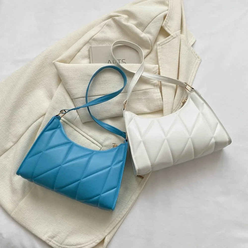 Trendy Black PU Shoulder & Crossbody Bag