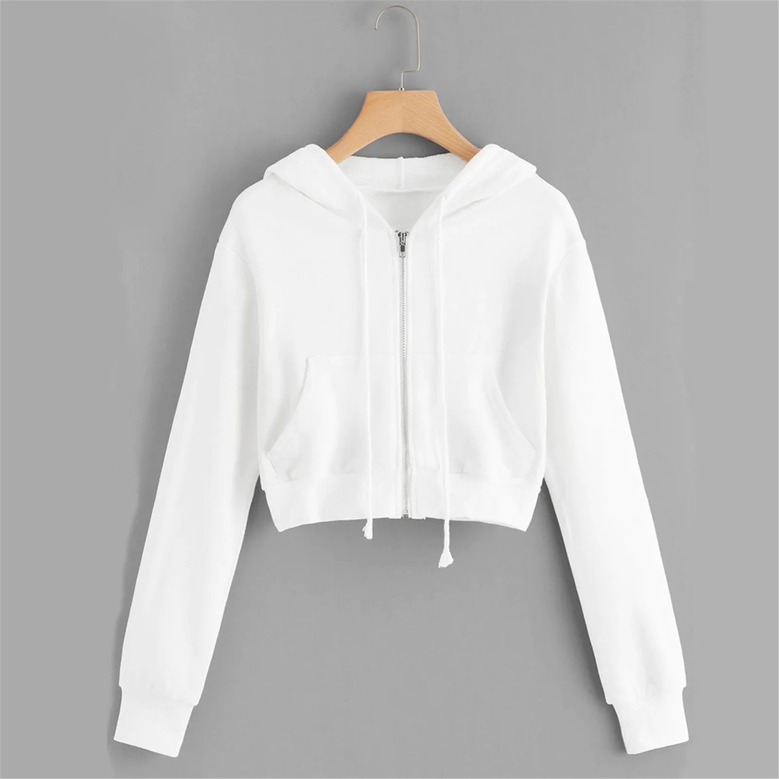 Women's Casual Zip Pocket Hoodie Jacket