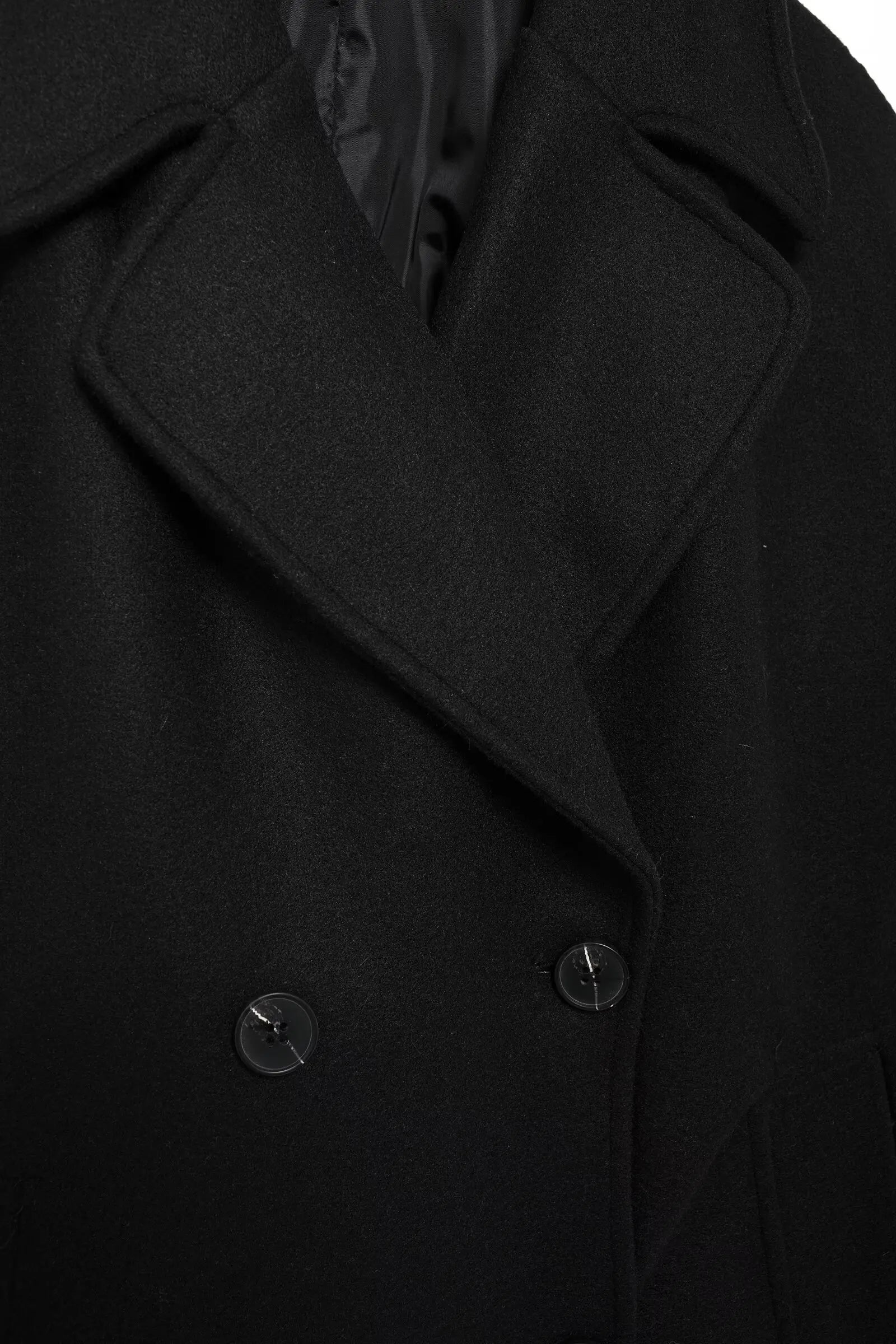 Winter Coat For Women 2024 Solid Lapel Double Breasted Long