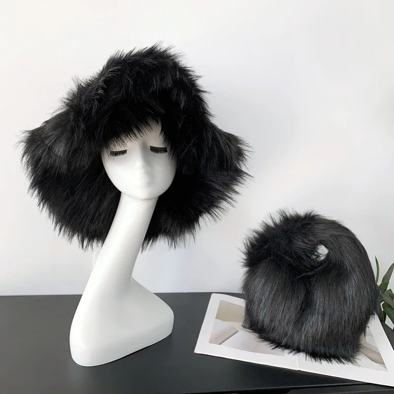 Punk Rock Style Women's Ball Bag Y2K bucket hat