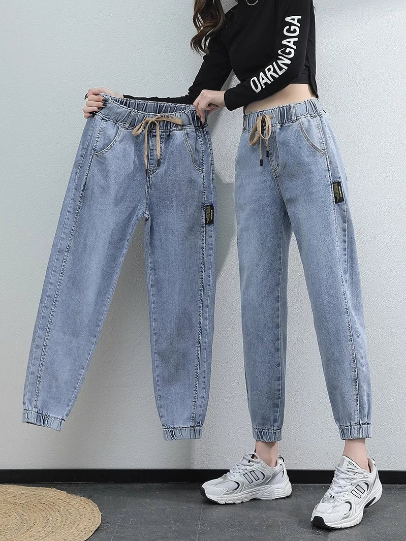 Trendy High-Waist Dad Jeans