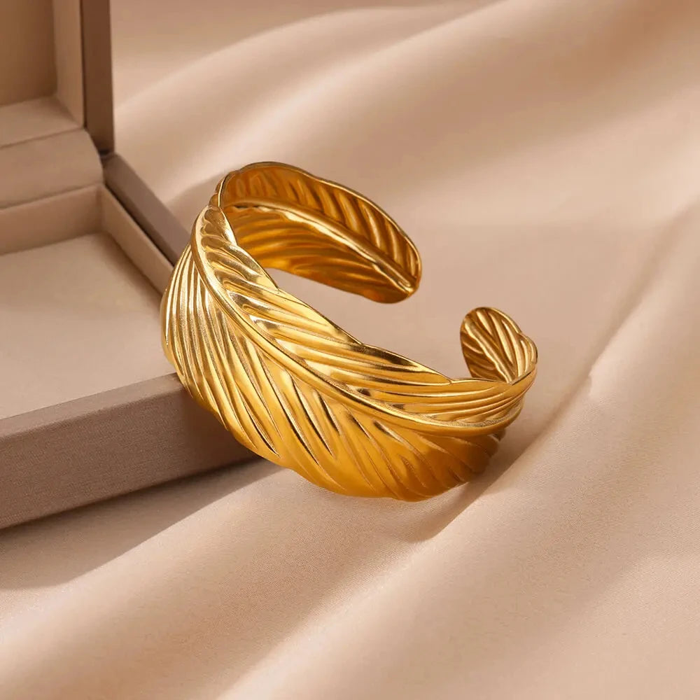 Vintage Irregular Wide Geometric Cuff Bracelet
