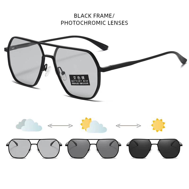 Luxury Photochromic Polarized Sunglasses