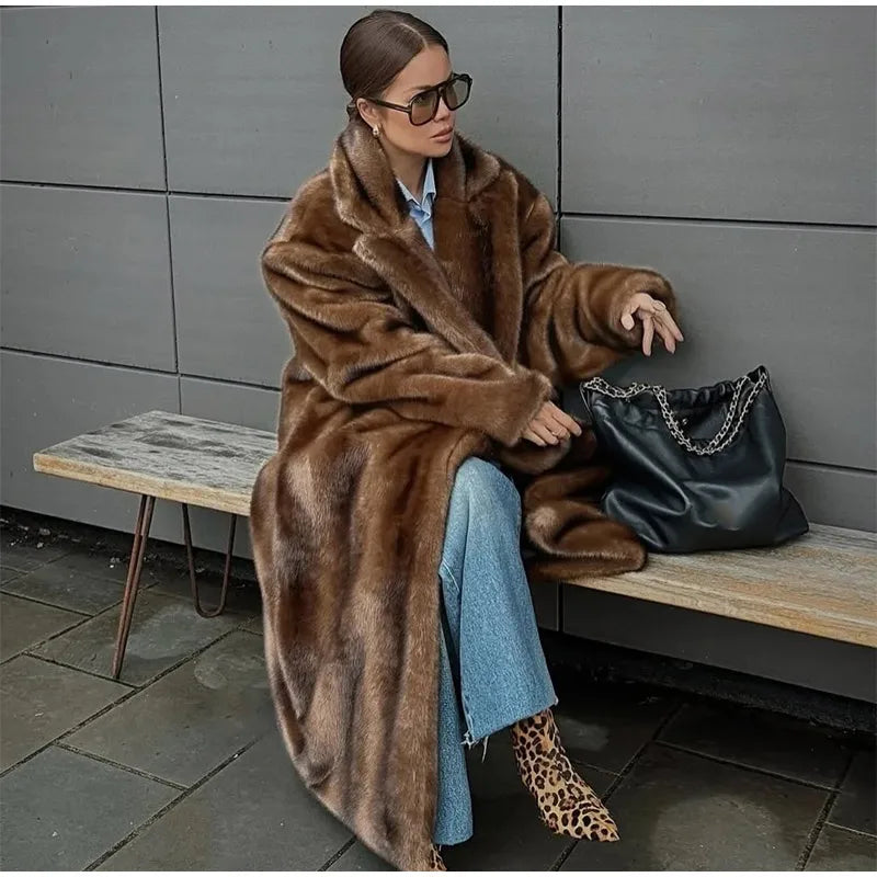 Winter Warm Thick Women Faux Fur Coats