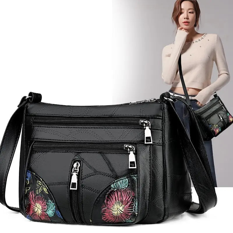 Korean Soft Leather Large Capacity Shoulder Bag