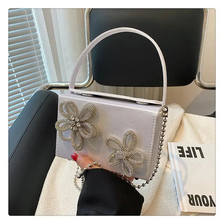 3D Flower Design Luxury Crossbody Bag
