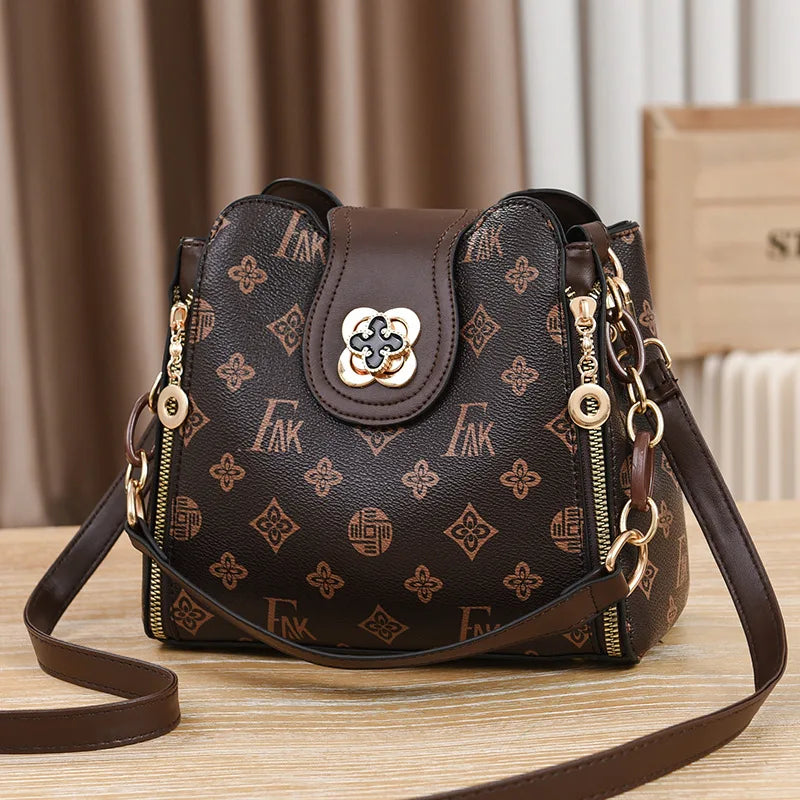 2025 Luxury Leather Monogram Shoulder Bag